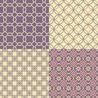 Seamless abstract patterns vector