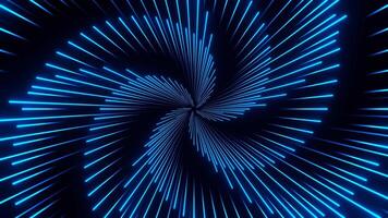 Blue Circular Duable Laser Show Background VJ Loop in 4K video