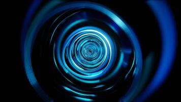azul flutuando círculos fundo vj ciclo dentro 4k video