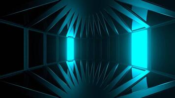 Cyan and Pink Circular Stroboscope Background VJ Loop in 4K video