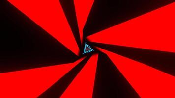 Red and Blue Curved Triangle Background VJ Loop in 4K video