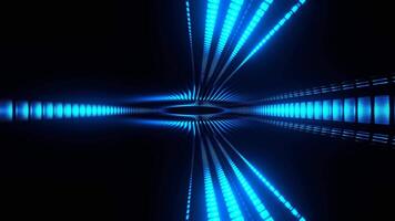 bleu science-fiction aveugle ellipse Contexte vj boucle dans 4k video