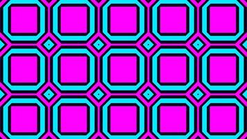 Cyan and Pink Abstract Squares Patterns Background VJ Loop in 4K video