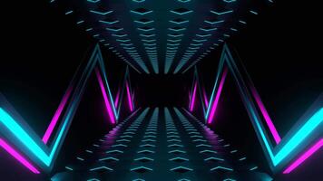 Cyan and Pink Fast Futuristic Abstract Moving Background VJ Loop in 4K video