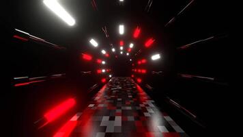 Red and White Fast Fantasy Strobe Road Background VJ Loop in 4K video