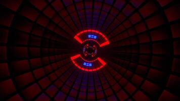 Multicolor Changing Light Effect Tunnel Background VJ Loop in 4K video