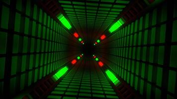 Green and Red Abstract Energy Tunnel Background VJ Loop in 4K video