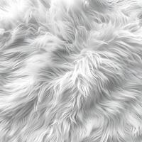 Ethereal texture of faux fur - A mesmerizing close-up of faux fur reveals a tactile cloud of soft, fluffy fibers, forming a comforting and luxurious pattern. photo