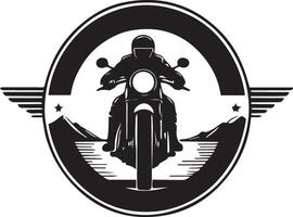 motorcycle logo type silhouette design vector