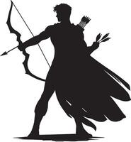 a silhouette drawing vector