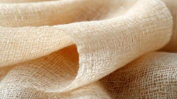 A close up of a beige fabric photo