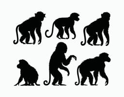 Baboon EPS Template for Illustration vector
