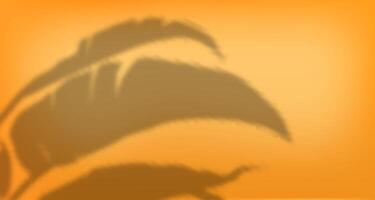 A bird is sitting on an orange background vector