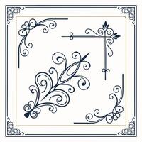 set of decorative elements for the frame, frame, frame, frame, frame, frame, frame vector