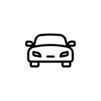 Car icon. viewed from the front. Ideal for use in automotive design, mobile apps, websites, and other projects vector