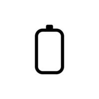 Battery icon. Perfect for indicating low power, battery depletion, or the need for charging. Suitable for web design, mobile apps, presentations, and other visual projects. color editable vector