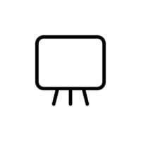 whiteboard or canvas icon illustration. Perfect for presentations, education, business, and design projects vector