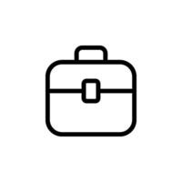 briefcase icon in simple style. Perfect for business, finance, and office related designs. Clean and versatile for a variety of applications. color editable vector