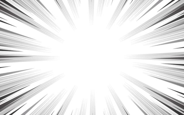 Manga speed lines, comic anime radial effect background. motion or movement action for comic book, flash ray frame for superhero explosion effect background.