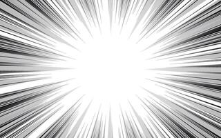 Cartoon anime action background. explosion motion effect or explosion frame. vector