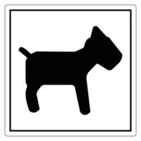 Black Silhouette of a Dog in a Square Frame for Animal Rights, Pets, and Dog-Related Themes vector
