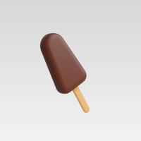 3d Realistic Ice Cream Icon vector