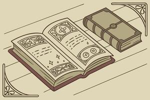 an open book with decorative pages, symbolizing the creativity and legacy of literature celebrated on World Book and Copyright Day vector