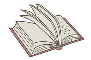 Book pages flipping with dynamic movement, representing the journey of reading and discovery on World Book and Copyright Day vector