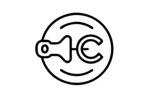Concept of copyright protection with a symbol and a loudspeaker, indicating the importance of intellectual property rights World Book and Copyright Day vector
