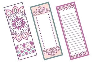Handcrafted bookmarks with vibrant designs, adding style to your reading experience on World Book and Copyright Day vector