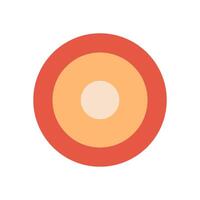 Abstract circle design with modern colors. This vibrant graphic features layers and a bold palette. Minimalism and artistic style create an eye circular background for creative usages. vector