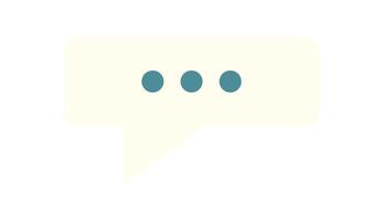 Chat bubble with message icons in a flat style. Mobile phone serves to facilitate communication through a user application. User interacts using smartphone for messaging, social media, and online vector