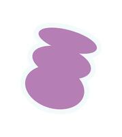 Brutalist abstract shape element sticker. Modern flat figure element. This graphic icon features minimal design with a bold brutalism style. Ideal for contemporary art projects and y2k aesthetic vector