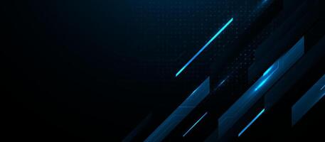 Futuristic Digital Technology Background with Blue Lines vector