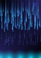Digital Ascent Abstract digital design of illuminated lines and directional arrows, representing data flow and technological innovation. vector