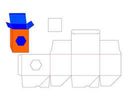 Easy to Use LASER CUT Template for Polygon Shape vector