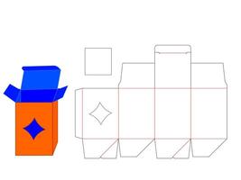 High Quality Rhombus Shape Window Box LASER CUT Files vector