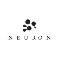 cell neuron technology logo design data simple abstract modern template brand vector