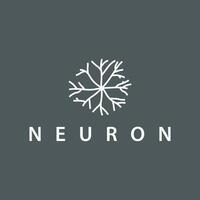 cell neuron technology logo design illustration data simple abstract brand product vector