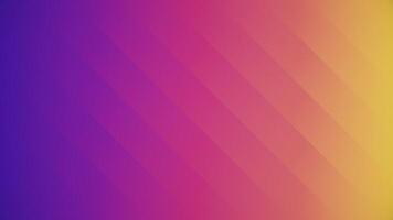 Vibrant color gradient background in warm color tones with a repeating pattern of diagonal stripes. This colorful abstract background is full HD and a loop. video