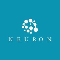 cell neuron technology logo design illustration data simple abstract brand vector