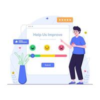Customers provide a satisfaction rating scale vector