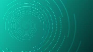 A green background with circles and lines video