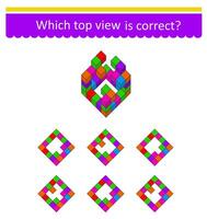 Logic fun game for children vector