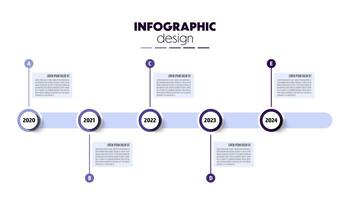 Timeline for infographics template diagrams, graphs, presentations and business concept charts with 5 options vector