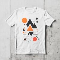A white t - shirt with an abstract design photo