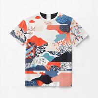 An asian t - shirt with a colorful design photo