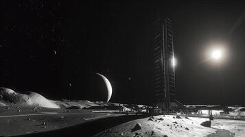 This Asteroid mining on the Moon uses advanced tech to extract valuable materials. photo