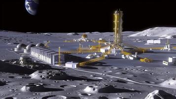 This Tech allows building a lunar refinery for extracting asteroid regolith. photo
