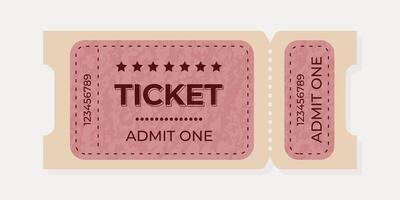 Event ticket designed for admission with specific details vector